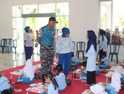 Pangkalan TNI AL Bengkulu Gelar Lomba Mewarnai Semarakkan HUT Armada RI Tahun 2025