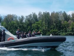 Danlanal Bengkulu Laksanakan Pengecekan Alur Masuk Pelabuhan Pulau Baai