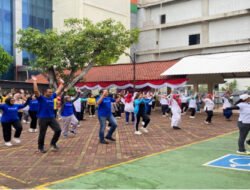 Perkuat Sinergi dan Gaya Hidup Sehat, BRI BO Jakarta Jelambar Gelar Senam Bersama RSSH