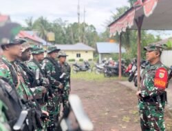 Aparat Gabungan TNI-Polri Laksanakan Sweeping Pasca Perang Suku di Kwamki Narama